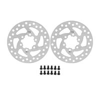 Socobeta 2 PCS Vélo Disque Disque De Frein 120mm VTT Disque De Frein en Acier Vélo Remplacement Disque De Frein avec Vis pour VTT Montagne Route Vélo BMX