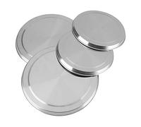 Socobeta 4Pcs / Set Couvercle de brûleur, couvercles de Plaque de Cuisson en Argent 436g pour Chef pour Restaurant pour cuisinière