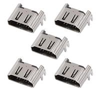 Socobeta 5Pcs HDMI Port Interface Connecteur Prise de Remplacement Compatible avec 4 PS4 Carte Mère