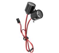 Socobeta Accessoire de Remplacement de Projecteurs Haute luminosité pour Voiture RC 3W pour Modèle de Voiture Télécommandée, Lumières LED en Alliage D'aluminium pour Source d'alimentation 5-7V, pour