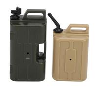 Socobeta Accessoires de Décoration de Simulation de Réservoir de Carburant de Voiture RC Réaliste Léger Attrayant Facile à Installer pour Voiture d'escalade Télécommandée SCX10 (Jaune + Vert)