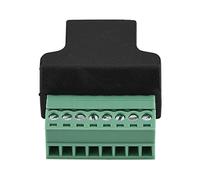 Socobeta Adaptateur de Borne à Vis, Connexion RJ45 Fiable | Idéal pour les applications DVR, Prise en charge du câblage EIA/TIA 568B, Fiabilité du signal robuste, Construction en