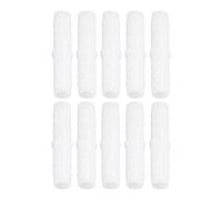 Socobeta Adaptateur de Tuyau en Plastique Non Toxique, Raccord de Connexion Durable pour Pompe et Tuyau en Silicone, 10 Pièces pour Applications Pharmaceutiques (12-12 mm traversant)