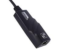 Socobeta Adaptateur Réseau USB, Transmission Rapide, LAN Filaire pour, Hub Noir Durable pour Connexion Internet Haut Débit