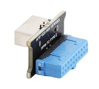 Socobeta Adaptateur USB 3.0 19 Broches vers Type E, Transfert de Données à Grande Vitesse pour Carte Mère D'ordinateur, Conception Compacte et Portable, 1 X Adaptateur