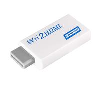 Socobeta Adaptateur Wii vers HDMI Convertisseur de Conversion ascendante de Sortie Wii vers HDMI 720P/1080P 3,5 mm Audio vidéo