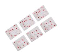 Socobeta Amortisseurs de Tambour en Silicone, Kit D'amortisseurs de Tambour Souples et Flexibles, 36 Pièces pour les Amateurs de Batterie (Points blancs rouges)