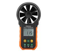 Socobeta Anémomètre Numérique de Mesure de la Vitesse du Vent et du Volume D'air avec Grand écran LCD et Indicateur de Batterie Faible pour les études Météorologiques