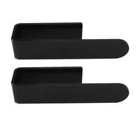 Socobeta Anneau Porte-Serviettes Mural Auto-adhésif en Acrylique Transparent, Barre Porte-Serviettes, Installation Facile pour Les Petits Espaces 20x4.5x4.5cm (Noir)