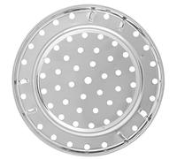 Socobeta Bac à Vapeur en Acier Inoxydable Sûr et Non Toxique. Grille de Cuisson sur Pied Pratique en Forme de V pour Crowd en Acier Inoxydable (Diamètre Moyen 24 cm)
