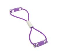 Socobeta Bande de Résistance élastique Réglable en Forme de 8 pour L'étirement des épaules et des Bras, Corde de Fitness Légère pour L'entraînement à Tout Moment, Matériau TPR (Violet)