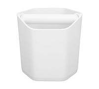 Socobeta Boîte à café, Poubelle à Marc de café de Grande capacité avec Base et Couvercle, pour Baristas et Cafés (Blanche)