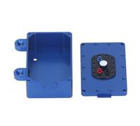 Socobeta Boîte d'équipement de Voiture RC, RC Boîte de Protection Protectrice en Aluminium en Alliage Léger Robuste et Durable scellé avec Vis de Mise à Niveau (Bleu)