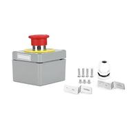 Socobeta Boîtier de Commande étanche en Alliage D'aluminium, Boîtier de Commande à 1 Bouton pour la stabilité Mécanique (80 * 75 * 60)