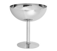 Socobeta Bol à Dessert en Acier Inoxydable, Tasse à Pudding Polyvalente, Porte-collation de Crème Glacée pour la Maison, L'hôtel, la Fête, 200ml (Grand)