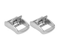 Socobeta Boucles à Pression en Acier Inoxydable à Haute élasticité avec Surface Polie Miroir, Tendeur de Sangle Léger 2 Pièces pour le Fret