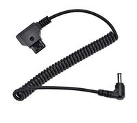 Socobeta Câble d'alimentation D-Tap vers DC D-Tap Type B mâle vers Angle Droit DC 5.5x2.5mm Adaptateur de câble Accessoire pour Batterie V-Mount