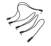 Socobeta Câble D'alimentation pour Pédale D'effets à 5 Voies, Transmission de Puissance Pure, Connexion Soignée pour Guitaristes, PVC Noir