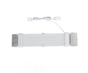 Socobeta Câble D'extension de Synchronisation ARGB 24 Broches, Fil de Silicone coloré, Câble D'alimentation Durable pour les Passionnés de PC, 265mm