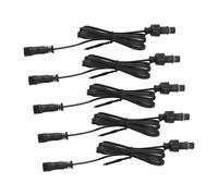 Socobeta Câble D'extension pour éclairage D'extérieur LED, Prise Mâle Femelle Légère [5 pièces] 1M Plug and Play pour L'éclairage Public