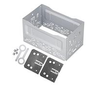 Socobeta Cadre Radio Universel en Alliage D'aluminium 2 Din, Lunette D'installation Stéréo Fascia Adaptée aux Modèles de Voiture B5 MK3 MK4