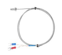 Socobeta Capteur de Température, Pratique pour Utiliser Le Thermocouple en Acier Inoxydable M6 Fine Filetage pour Les Machines en Plastique pour l'industrie des Aliments Textiles (#3)