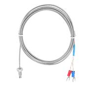 Socobeta Capteur de Température, Pratique pour Utiliser Le Thermocouple en Acier Inoxydable M6 Fine Filetage pour Les Machines en Plastique pour l'industrie des Aliments Textiles (#2)