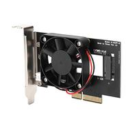 Socobeta Carte Adaptateur NVMe M.2 Haute Performance Plug and Play Carte Adaptateur SSD vers PCI-E Adaptateur réseau Carte Adaptateur PCI-E avec Ventilateur de Refroidissement
