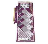 Socobeta Carte D'extension PCIE5.0x16 vers NVMe, Performances à Haute Vitesse pour Les Transferts de Données Lourds, Configuration de Travail Efficace, plaqué Or