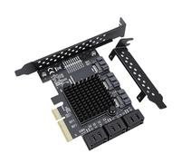 Socobeta Carte D'extension Polyvalente PCIE 4X vers Serial ATA avec 9 Ports pour Une Gestion Rapide des Données et Une Intégration Transparente de