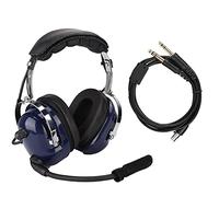 Socobeta Casque d'aviation générale 3,5 mm Réduction de Bruit pour Pilotes