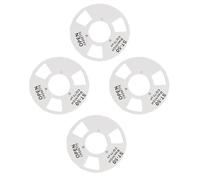 Socobeta Cassette Vierge Bobine à Bobine, Ensemble Haute Performance pour Les Amateurs de Musique, 4 Bobines et 2 Roues Incluses (Argent)