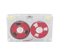 Socobeta Cassettes Vierges pour L'enregistrement de Bandes , Faible Bruit, Haut Rendement, Parfaites pour L'enregistrement de Musique, Boîtier PC Durable, Lot de 1 (Rouge)
