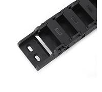 Socobeta Chaîne D'énergie Ignifuge de Chaîne de Traînée de Porte-câble en Fil de Nylon de 1 Mètre pour la sécurité de L'opérateur Noir 1 X 15 Mm X 30 Mm, pour Câbles électriques