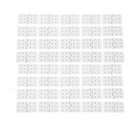 Socobeta Charnière D'aéronef RC, Charnières épinglées RC 40 Pièces RC Télécommande Avion Modèle Plastique Charnière D'aéronef Pièces D'aile RC Avion Modèle d'avion pour Remplacement de(Grand)