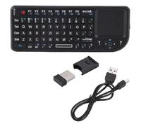 Socobeta Clavier fin sans fil ultra mini pavé tactile rechargeable avec indicateur infrarouge, connexion sans fil 2,4 GHz