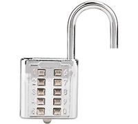 Socobeta Code de Combinaison à 10 Chiffres avec Cadenas numérique avec Bouton dédié pour Les aveugles