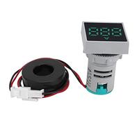 Socobeta Compteur de Courant Numérique Précis, Mini Ampèremètre Ignifuge pour AC 220 V AD16-22FSA, pour un Transport Pratique en Extérieur (Vert)