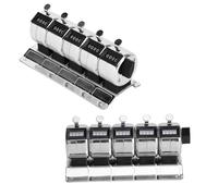 Socobeta Compteur Mécanique en Acier Inoxydable, Outil de Comptage à 4 Chiffres pour la Réception de Marchandises en Terminal