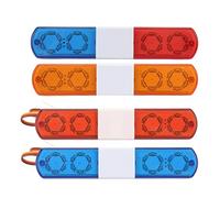 Socobeta Conception de Simulation de Lumière LED RC 4 Modes Lampe Flash RC LED Lumière Alarmante pour Voitures 1/8 1/10 RC(Bleu)