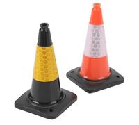 Socobeta Cônes de Circulation pour Voitures RC, 2 Pièces, Mini Obstacles Décoratifs pour Jouer en Intérieur et S'amuser en Extérieur, en Plastique Durable, Hauteur 74mm