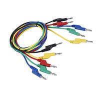 Socobeta Connecteur de Banane, Facile à Identifier Le Câble de Haut-Parleur de Banane Cinq Couleurs Différentes Faciles à Installer pour Les Travaux de Test de Laboratoire