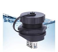 Socobeta Connecteur USB étanche, Contact en Cuivre PA66, Isolant USB3.0 Double Femelle pour Téléphones Mobiles, Disques Durs, Résistance au Feu