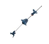 Socobeta Consultant du Vent Suspendu, avec Cordon Suspendu Design Unique Belle Décoration Metal Wind Bell Play pour Extérieur et Intérieurs (Vert)