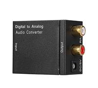 Socobeta Convertisseur DAC Convertisseur Audio numérique vers analogique Adaptateur avec câble Optique