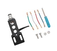Socobeta Coque Phono Universelle en Alliage D'aluminium de qualité Supérieure, pour Lecteur de Disque, Amélioration du Son, Installation Pratique, 65mm (Noire)
