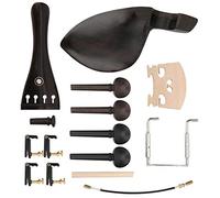 Socobeta Cordier pour Violon 4/4, Chevilles de Réglage en ébène, Mentonnière et Pont, Kit de Poteau Sonore, Pièces et Accessoires Essentiels pour Instruments