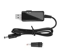 Socobeta Cordon de Banque D'alimentation USB vers DC Booster Cordon Numérique Affichage Numérique Supplies électroniques pour les Modems sans Fil des Modems Optiques