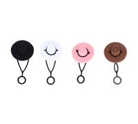 Socobeta Couvercle de Pointe de Paille en Forme de Chapeau Mignon en Silicone pour Tasse, Couvercle Hygiénique Anti-fuite pour Simple et Moderne, Lot de 4 (4 pièces)