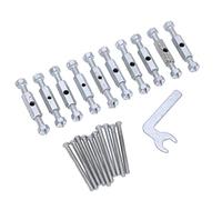 Socobeta Dispositif de Réparation de Cassette Installation Rapide Universelle en Acier allié Dur pour les Travailleurs D'entretien de Boîte Murale Type 118 10 Pièces Tiges de Support Kit de (Tige de